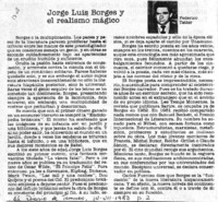 Jorge Luis Borges y el realismo mágico