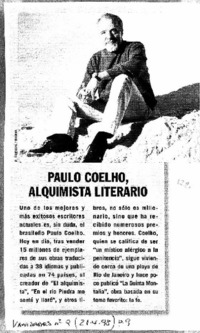 Paulo Coehlo, alquinista literario