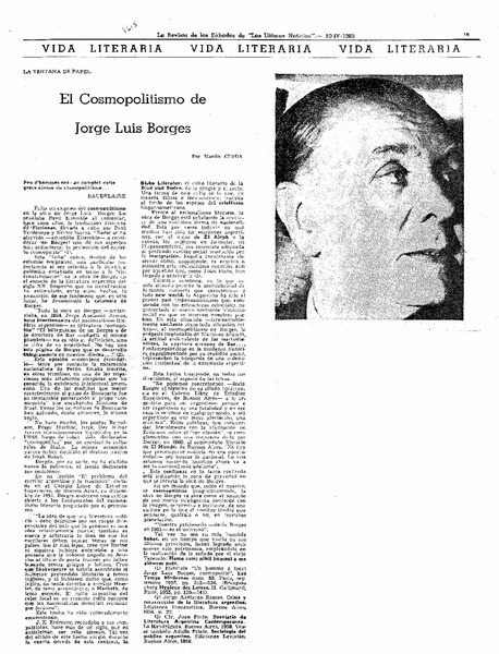 El Cosmopolitismo de Jorge Luis Borges