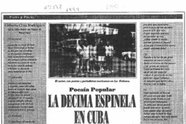 La décima espinela en Cuba