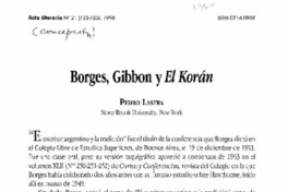 Borges, Gibbon y El Korán