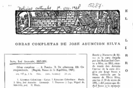 Obras completas de José Asunción Silva