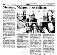 Simenon, Maigret y los chilenos