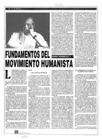Fundamentos del movimiento humanista