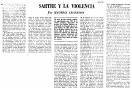 Sartre y la violencia