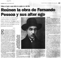 Reúnen la obra de Fernando Pessoa y sus alter ego