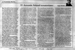 El Antonin Artaud ecuatoriano