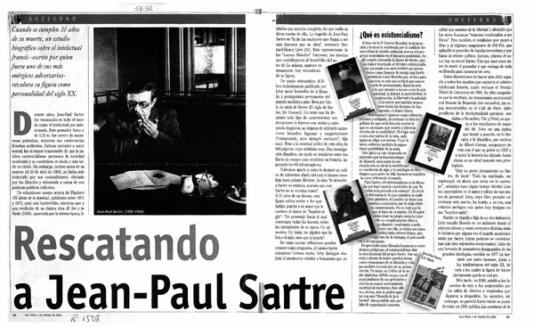 Rescatando a Jean-Paul Sartre.