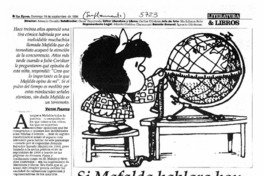 Si Mafalda hablara hoy...