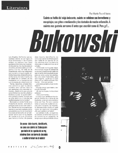 Bukowski al seco