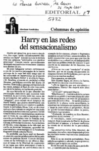 Harry en las redes del sensacionalismo