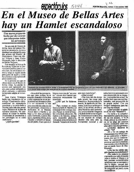 En el Museo de Bellas Artes hay un Hamlet escandaloso.