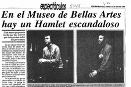 En el Museo de Bellas Artes hay un Hamlet escandaloso.