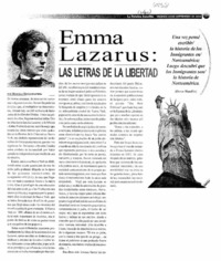 Emma Lazarus: las letras de la libertad