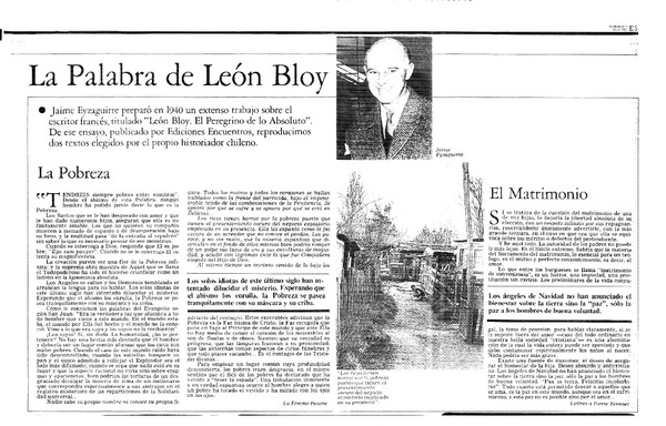 La Palabra de León Bloy.