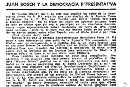 Juan Bosch y la democracia representativa