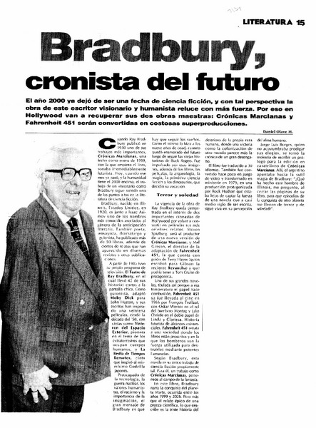 Bradbury, cronista del futuro