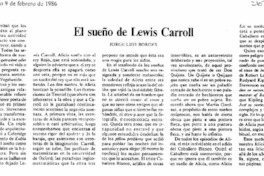 El sueño de Lewis Carroll