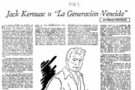 Jack Kerouac o "la generación vencida"