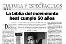 La biblia del movimiento beat cumple 50 años