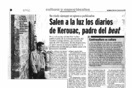 Salen a la luz los diarios de Kerouac, padre del beat