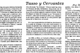 Tasso y Cervantes