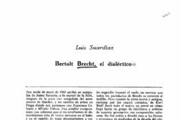 Bertolt Brecht, el díalecto
