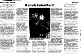 El Arte de Bertold Brecht.