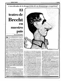 El Teatro de Brecht en nuestro país
