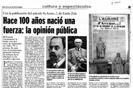 Hace 100 años nació una fuerza: la opinión pública