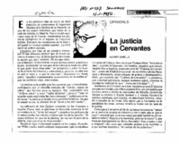La justicia en Cervantes