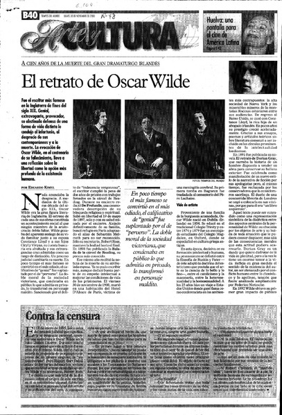 El retrato de Oscar Wilde