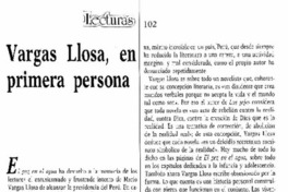 Vargas Llosa, en primera persona