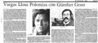 Vargas Llosa polemiza con Günther Grass.
