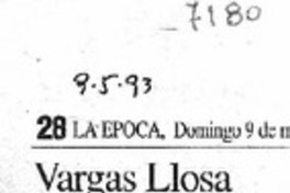 Vargas Llosa recibirá un doctorado.
