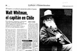 Walt Whitman, el capitán en Chile