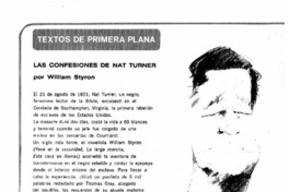 Las confesiones de Nat Turner