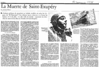 La Muerte de Saint-Exupéry