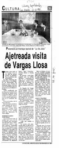 Ajetreada visita de Vargas Llosa.