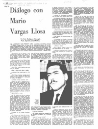 Diálogo con Mario Vargas Llosa