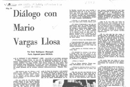 Diálogo con Mario Vargas Llosa