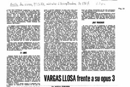 Vargas Llosa frente a su opus 3