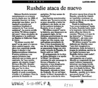 Rushdie ataca de nuevo