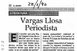 Vargas Llosa periodista.