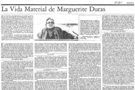 La vida material de Marguerite Duras