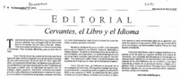 Cervantes, el libro y el idioma