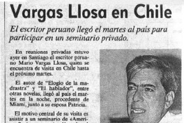 Vargas Llosa en Chile.