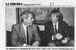 Cumbres política de Buchi y Vargas Llosa.