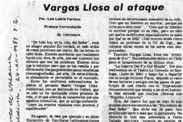 Vargas Llosa al ataque