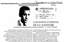 Los nueve cuentos de J. R. Salinger